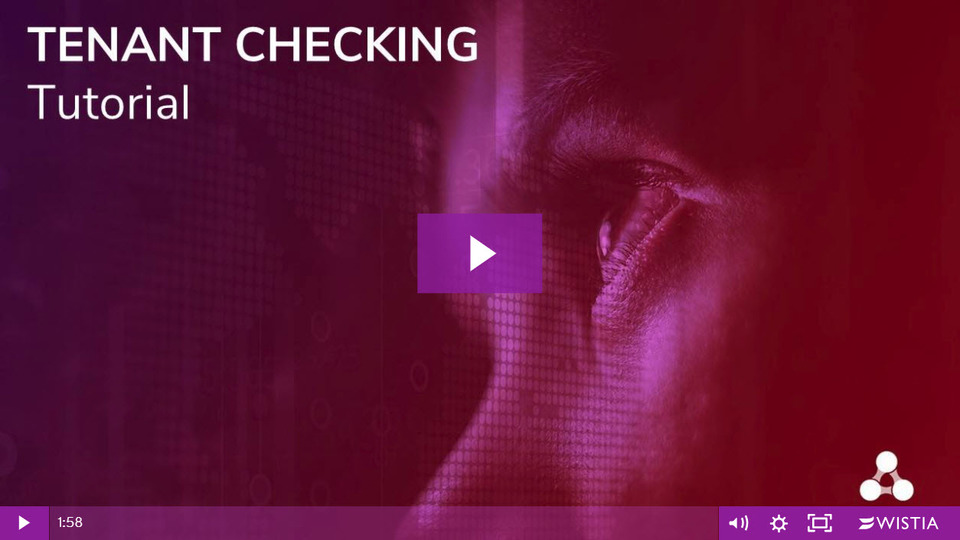 Tenant Checking Tutorial